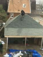 A recent roof repair service job in the  area