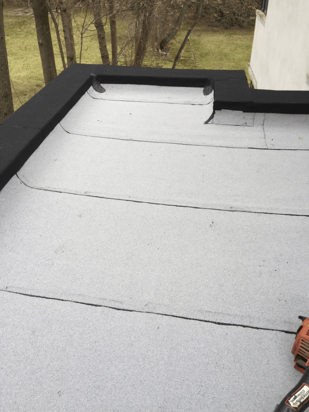 A recent roof replacement job in the  area