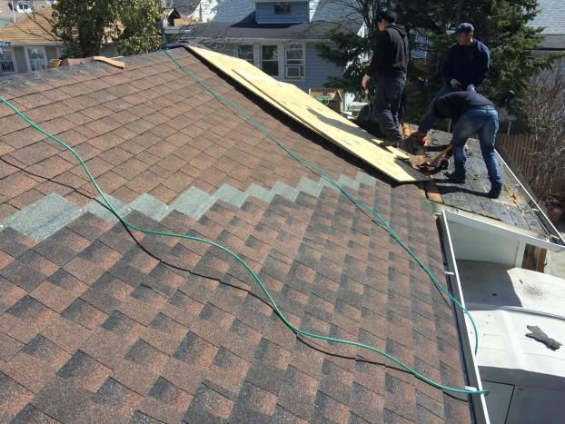 A recent roofing contractor job in the  area